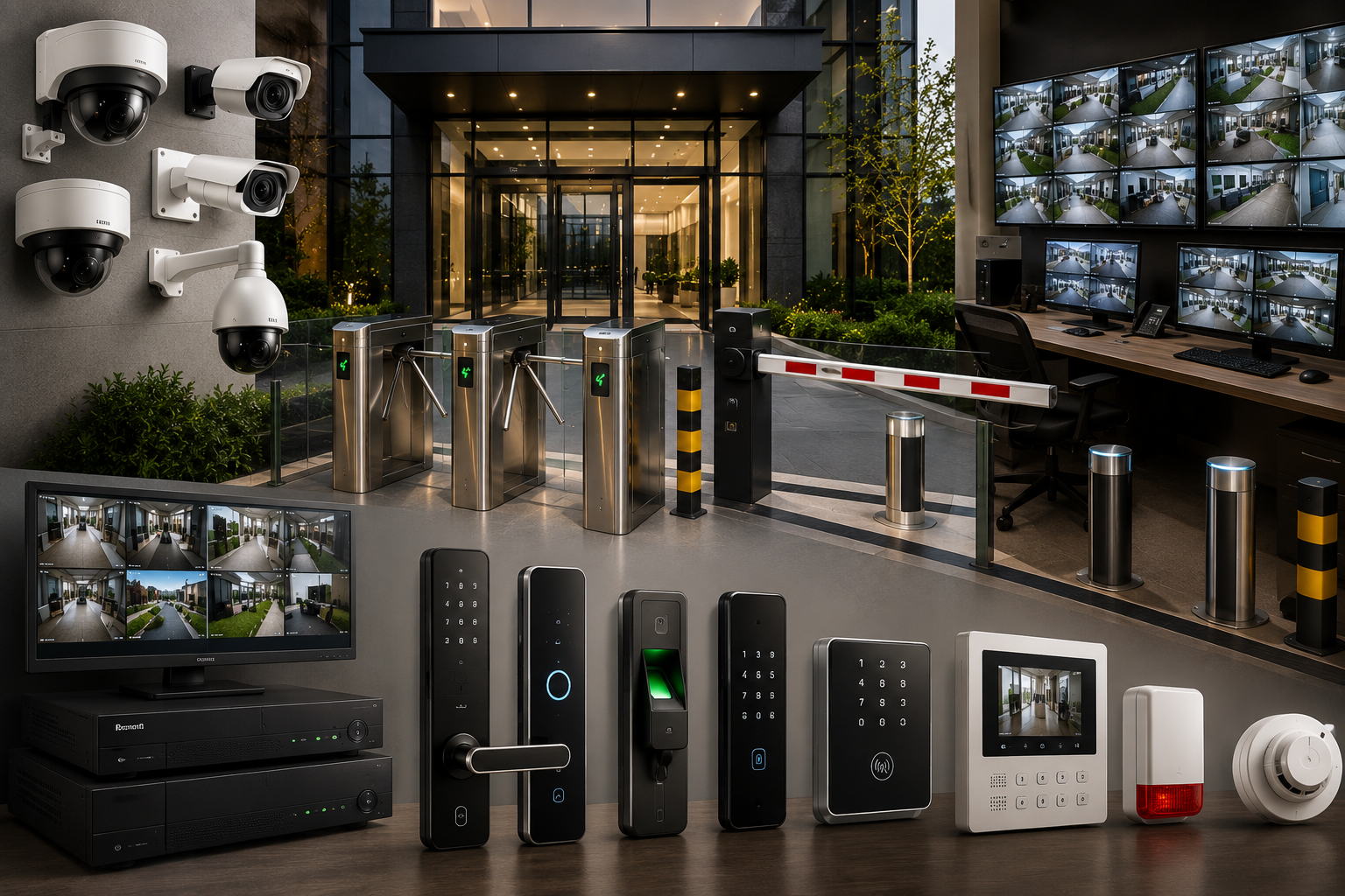 Physical security solutions CCTV access control and monitoring